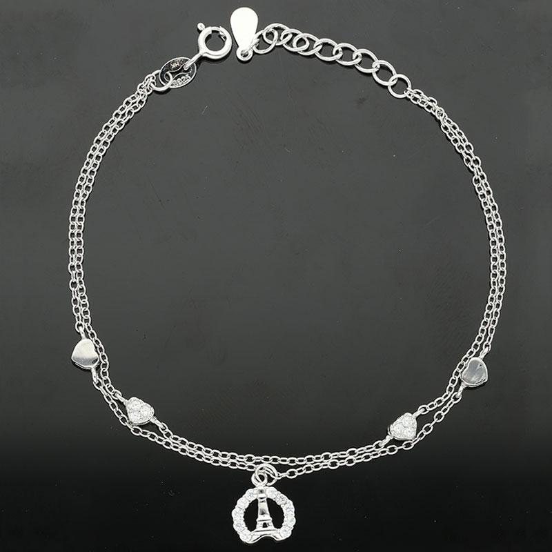 Sterling Silver 925 Heart Bracelet - FKJBRLSL2344