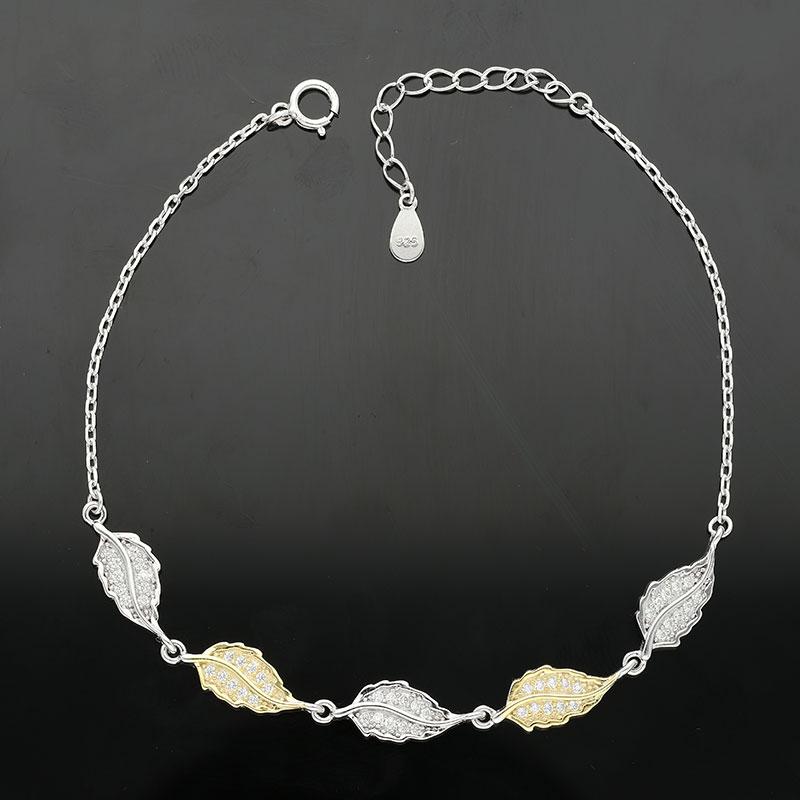 Sterling Silver 925 Leaf Bracelet - FKJBRLSL2354