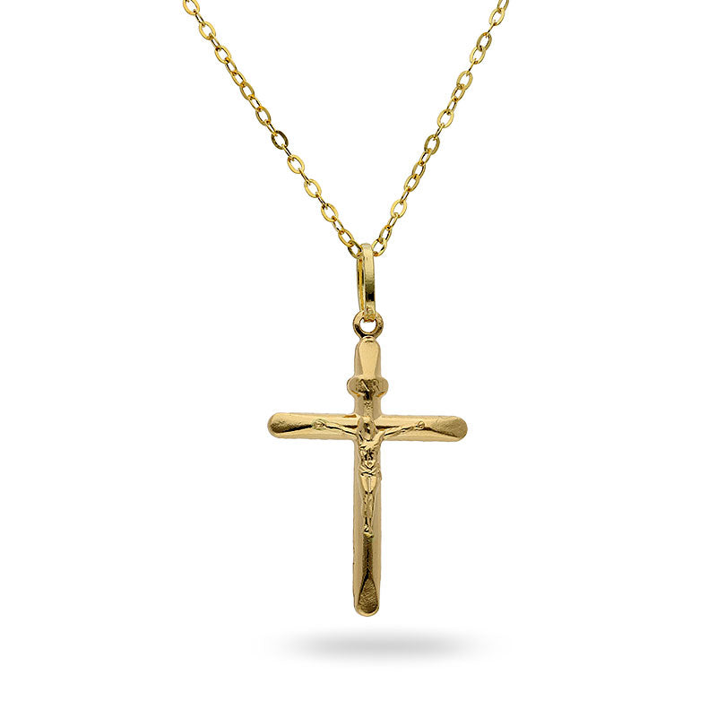 Gold Necklace (Chain with Cross Pendant) 18KT - FKJNKL18KU1002