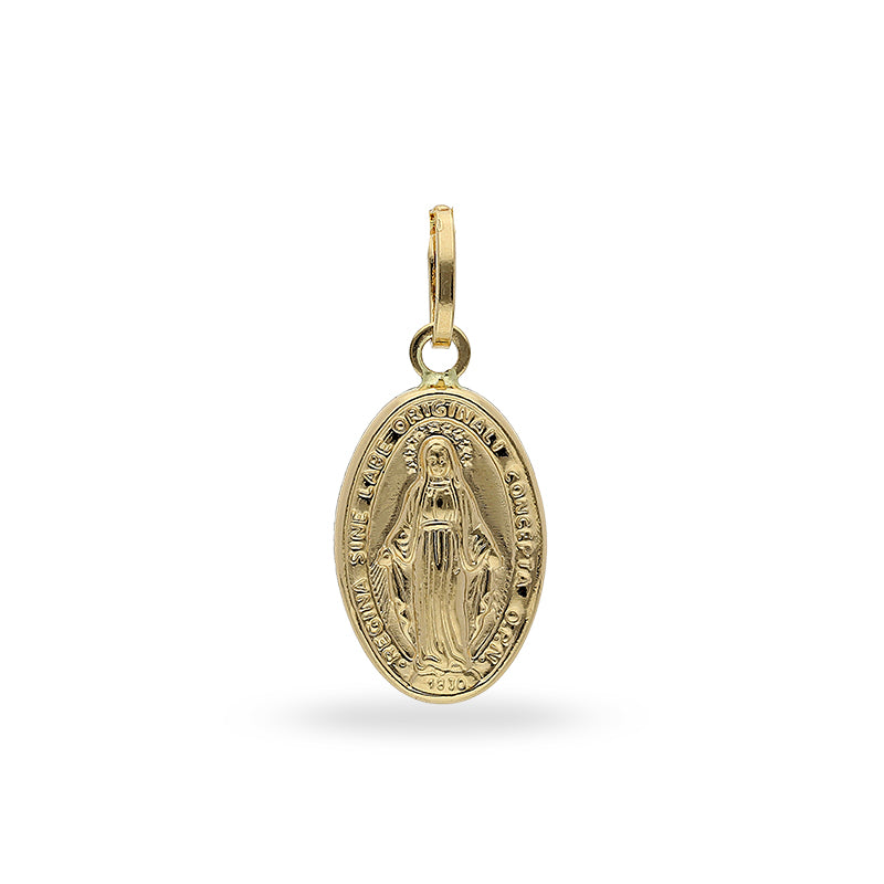 Gold Mother Mary Pendant 18KT - FKJPND18KU1004