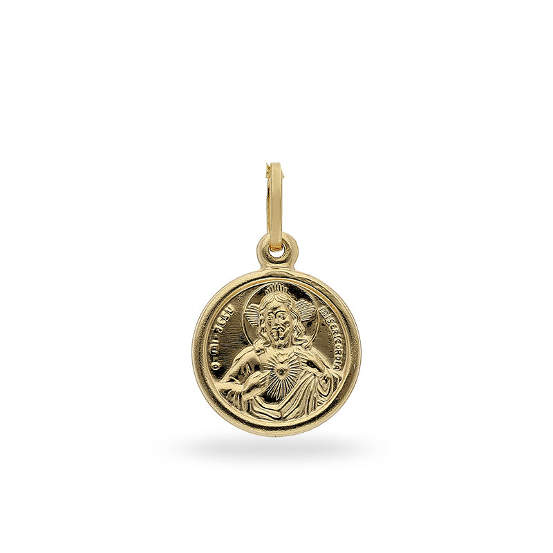 Gold Jesus Pendant 18KT - FKJPND18KU1005