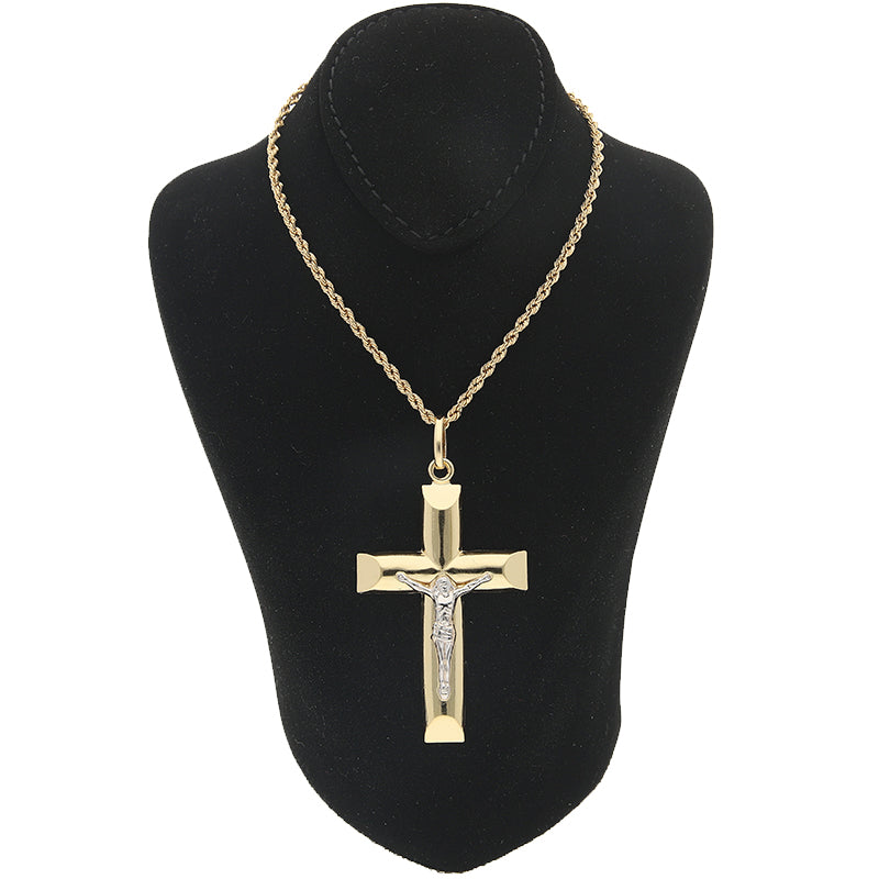 Gold Necklace (Chain with Cross Pendant) 18KT - FKJNKL18KU1010