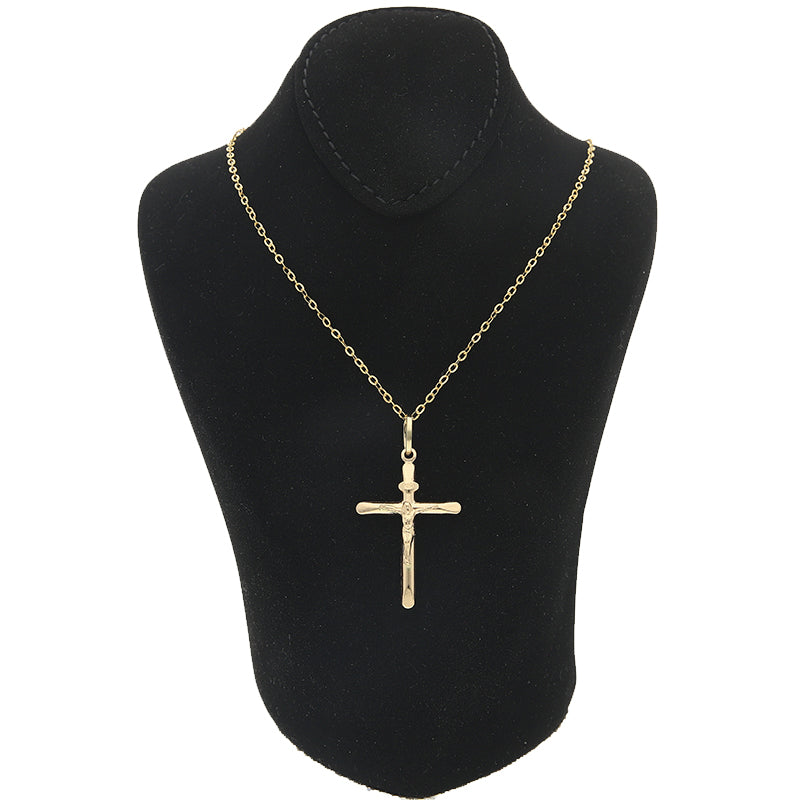 Gold Necklace (Chain with Cross Pendant) 18KT - FKJNKL18KU1002