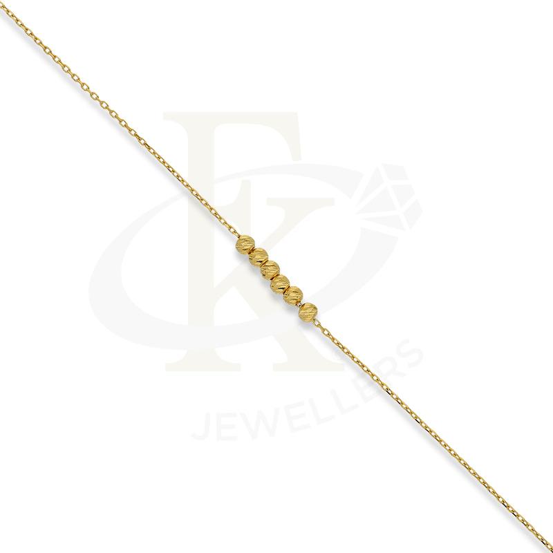 Gold Beads Bracelet 21KT - FKJBRL21K2392