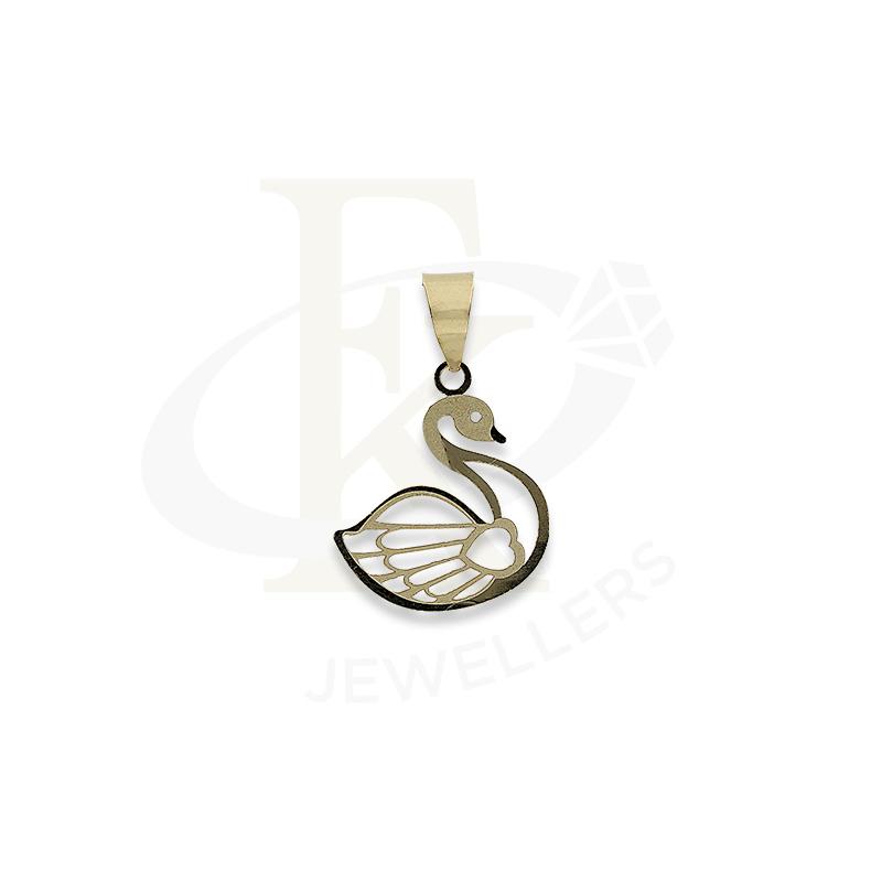 Gold Swan with Heart Pendant 18KT - FKJPND18K2295