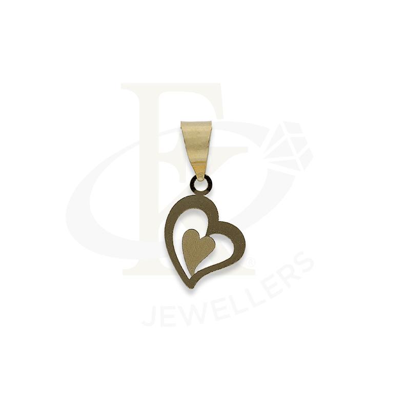 Gold Heart Shaped Pendant 18KT - FKJPND18K2303