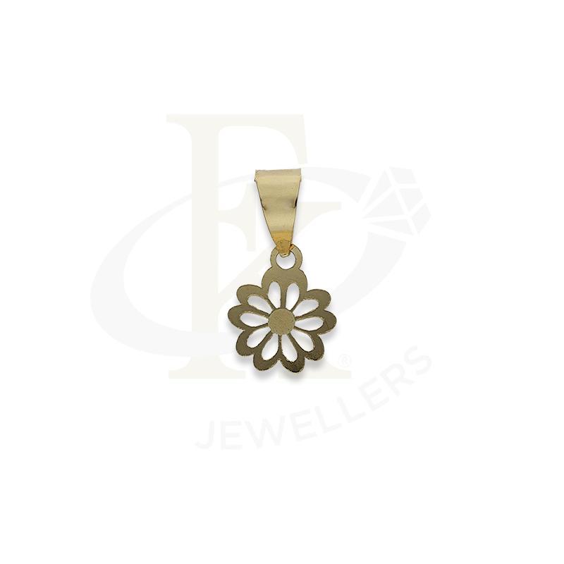 Gold Flower Shaped Pendant 18KT - FKJPND18K2305