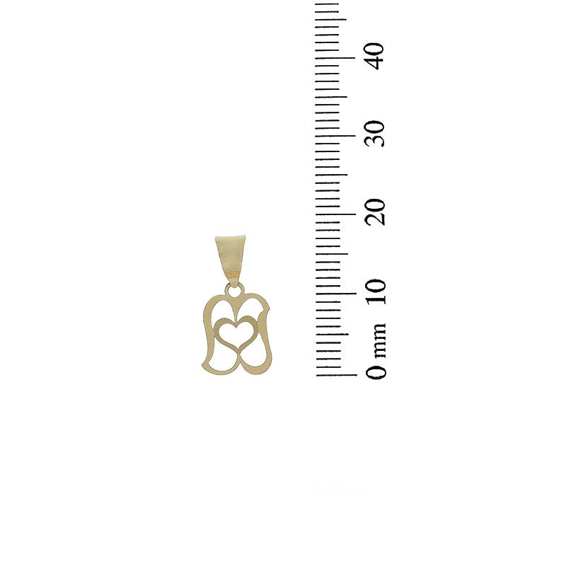 Gold Heart Pendant 18KT - FKJPND18K2328