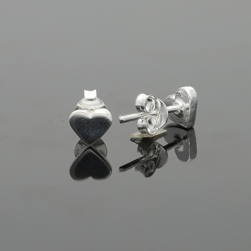 Italian Silver 925 Heart Shaped Earrings - Fkjernsl2265