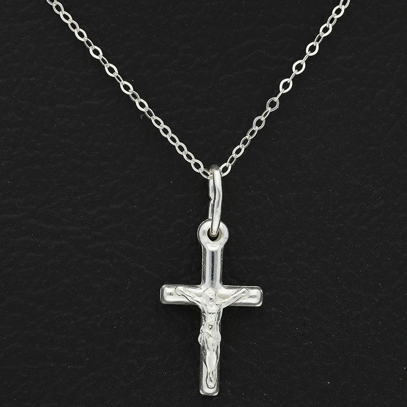 Sterling Silver 925 Necklace (Chain with Cross Pendant) - FKJNKLSLU1020