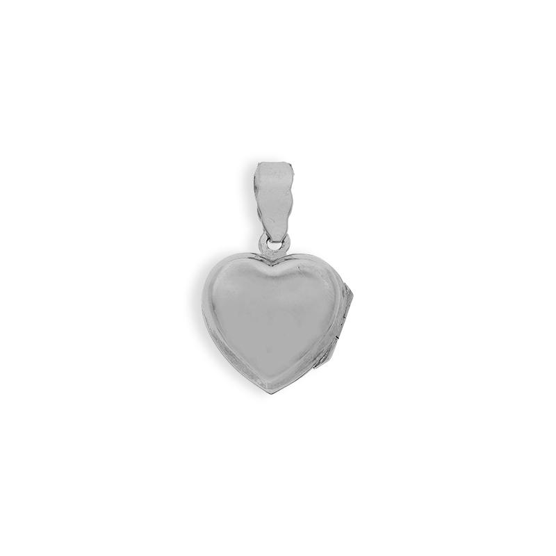 Sterling Silver 925 Heart Amulet Locket Pendant - FKJPNDSL2339