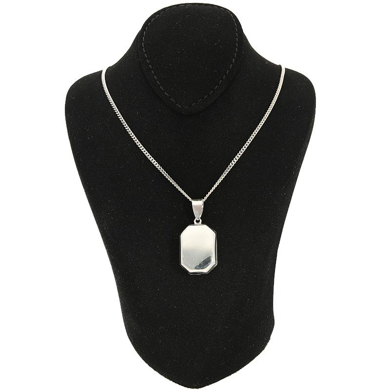 Sterling Silver 925 Necklace (Chain with Amulet Locket Pendant) - FKJNKLSL2338