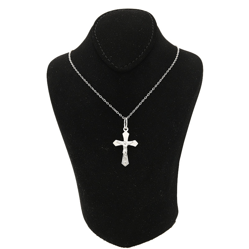 Sterling Silver 925 Necklace (Chain with Cross Pendant) - FKJNKLSLU1017