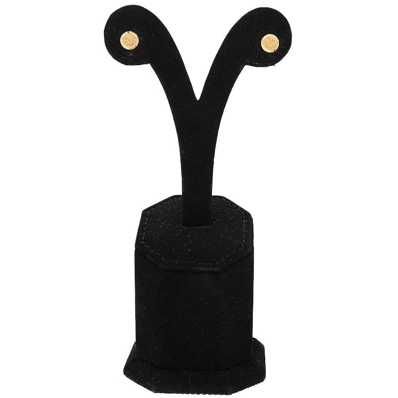 Gold Coin Shaped Stud Earrings 21KT - FKJERN21K2273