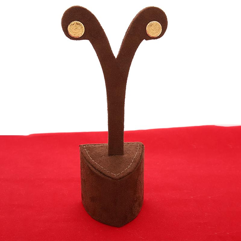 Gold Coin Shaped Stud Earrings 21KT - FKJERN21K2425