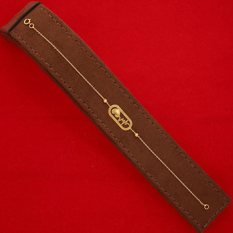 Gold Heartbeat Bracelet 21KT - FKJBRL21K2533