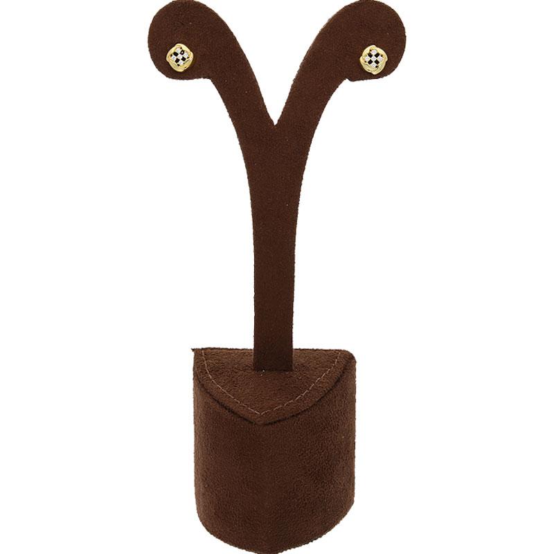 Sterling Silver 925 Gold Plated Flower Stud Earrings - FKJERNSL2495