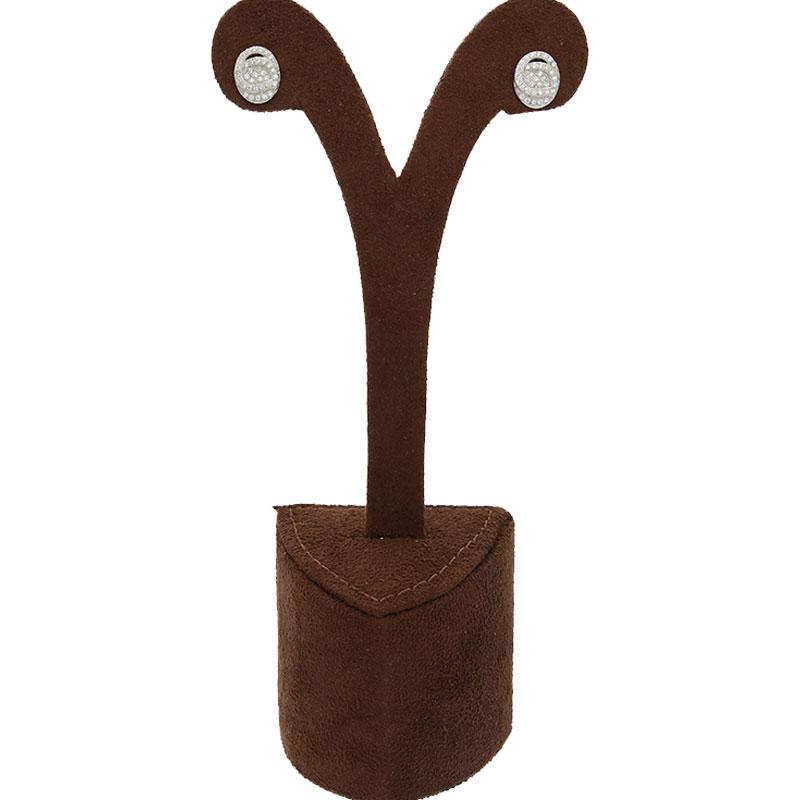 Sterling Silver 925 Oval Shaped Stud Earrings - FKJERNSL2511