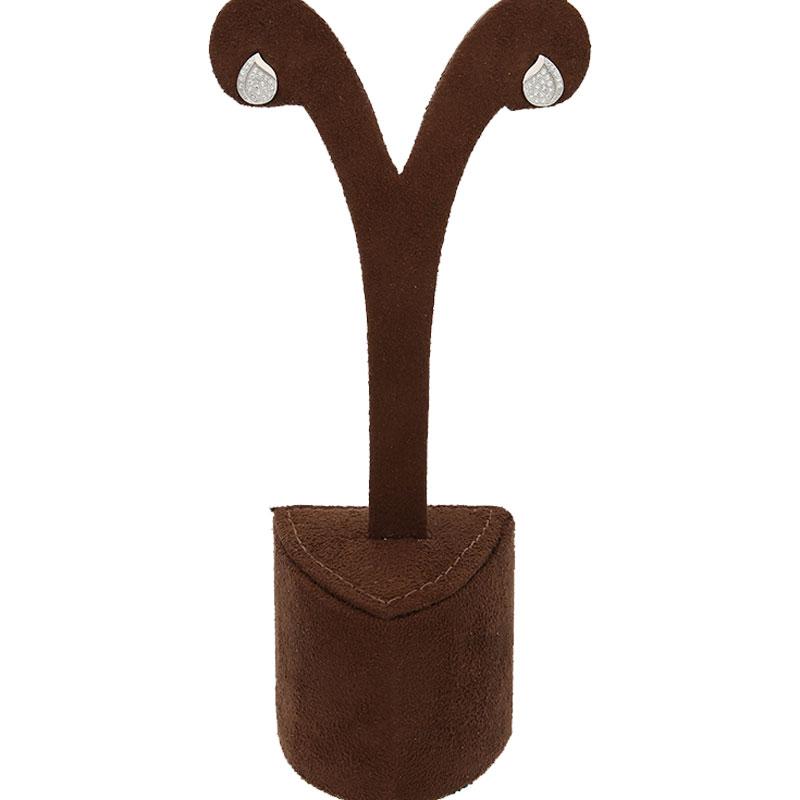 Sterling Silver 925 Pear Shaped Stud Earrings - FKJERNSL2515