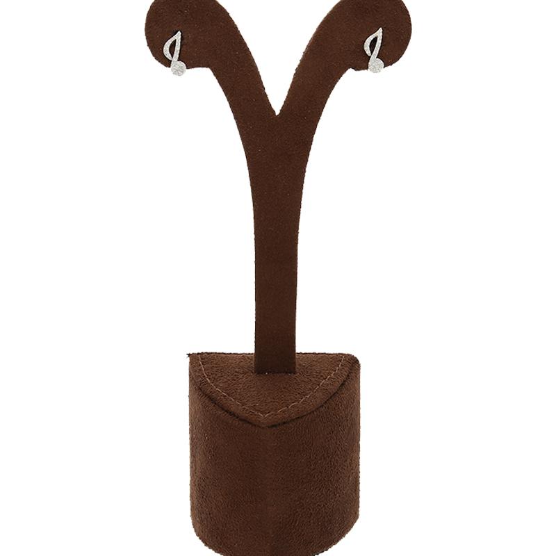 Sterling Silver 925 Musical Note Shaped Stud Earrings - FKJERNSL2533