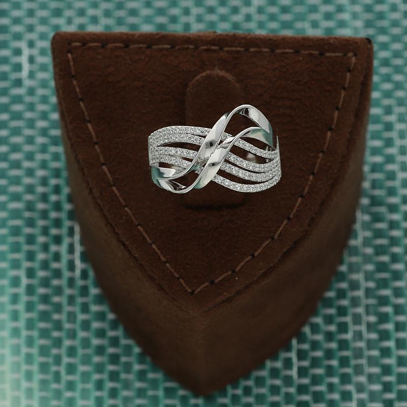 Sterling Silver 925 Spiral Shaped Ring - FKJRNSL2921