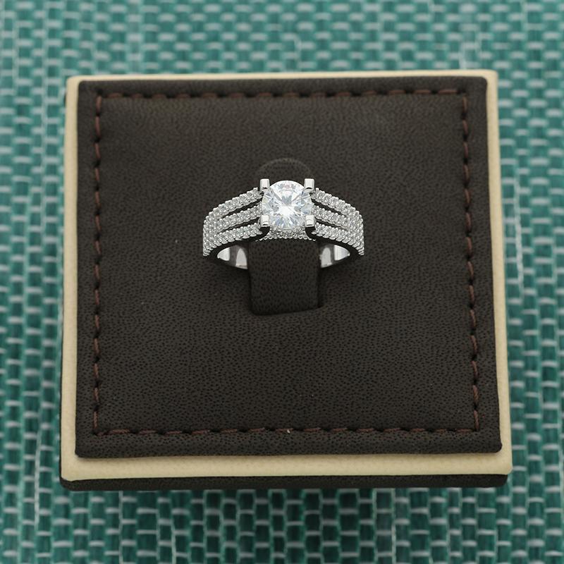 Sterling Silver 925 Solitaire Ring - FKJRNSL2926