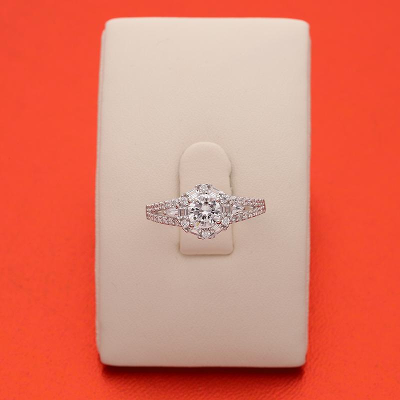 Sterling Silver 925 Solitaire Ring - FKJRNSL2931