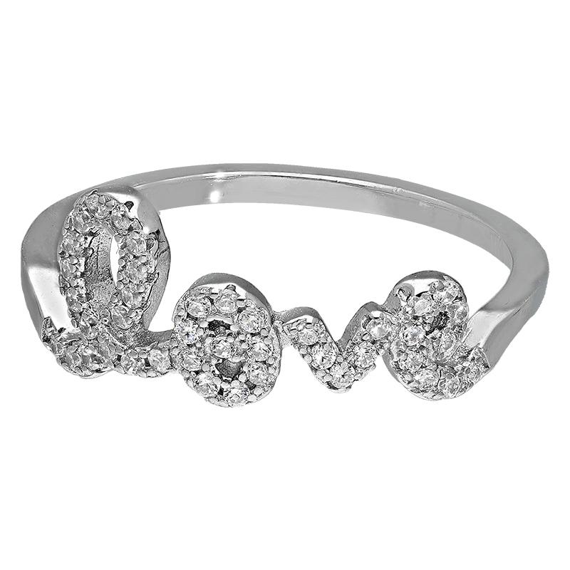 Sterling Silver 925 Love Ring - FKJRNSL2934