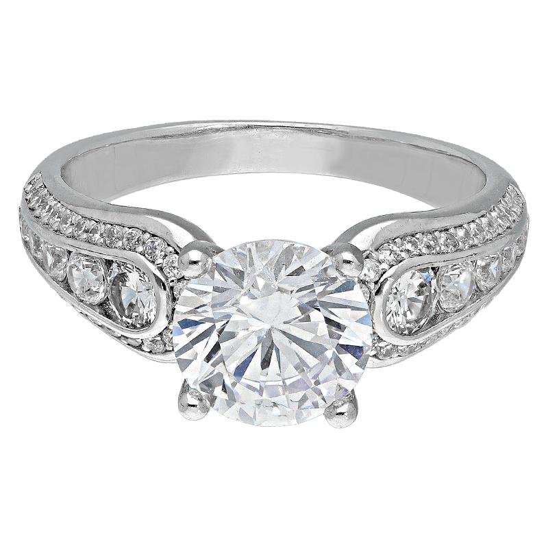 Buy Elegant Sterling Silver 925 Solitaire Ring FKJRNSL2933