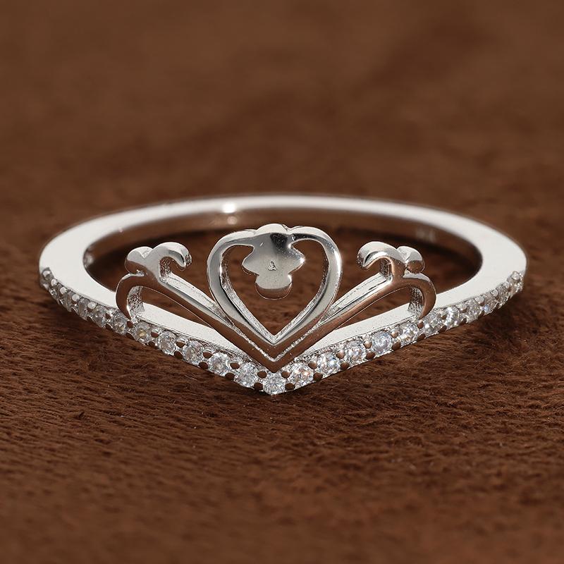 Sterling Silver 925 Heart Ring - FKJRNSL2948
