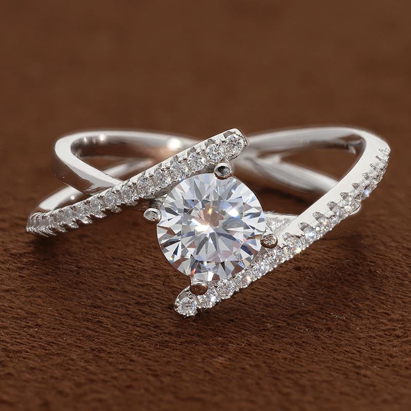 Sterling Silver 925 Solitaire Ring - FKJRNSL2949