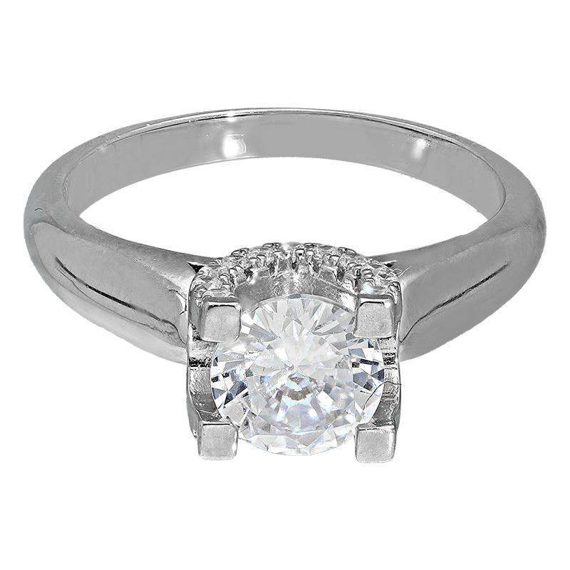 Sterling Silver 925 Solitaire Ring - FKJRNSL2950