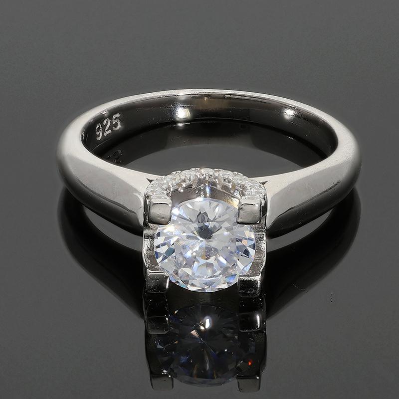 Sterling Silver 925 Solitaire Ring - FKJRNSL2950