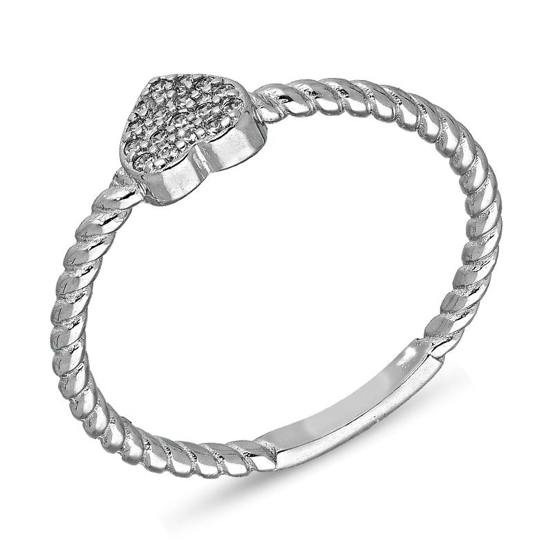 Sterling Silver 925 Heart Ring - FKJRNSL2963
