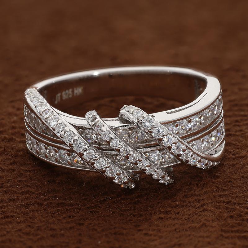 Sterling Silver 925 Spiral Shaped Ring - FKJRNSL2991