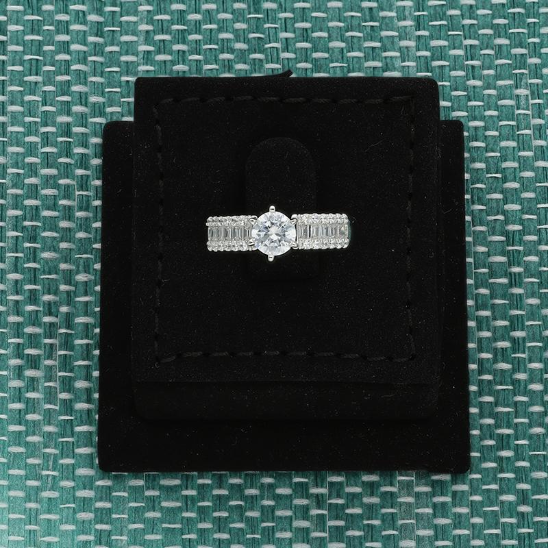 Sterling Silver 925 Solitaire Ring - FKJRNSL2999