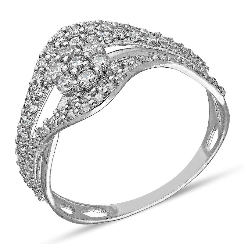 Sterling Silver 925 Flower Ring - FKJRNSL3011