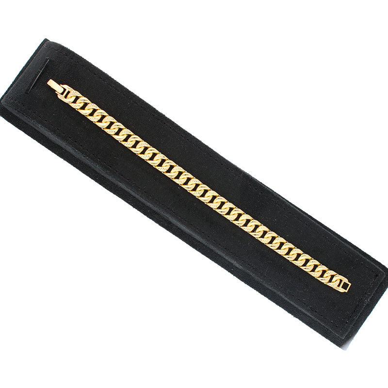 Gold Curb Bracelet 18KT - FKJBRL18KU1002