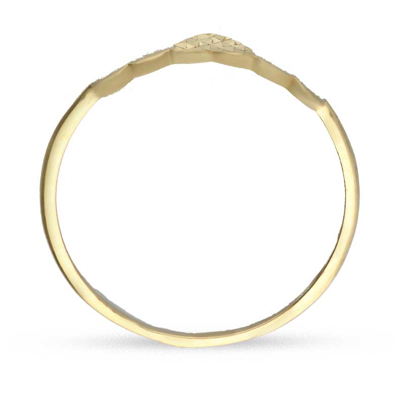 Gold Hearts Shaped Ring 18KT - FKJRN18KU2022