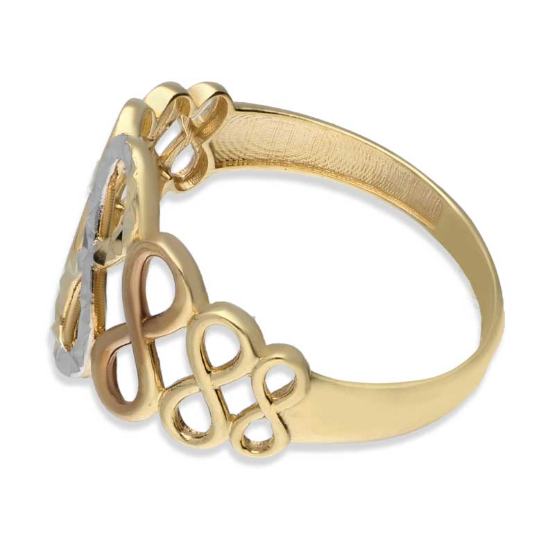 Gold Infinity Shaped Ring 18KT - FKJRN18KU2024