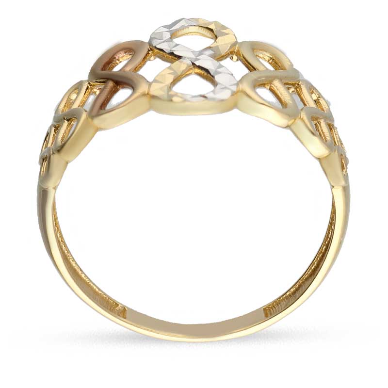 Gold Infinity Shaped Ring 18KT - FKJRN18KU2024