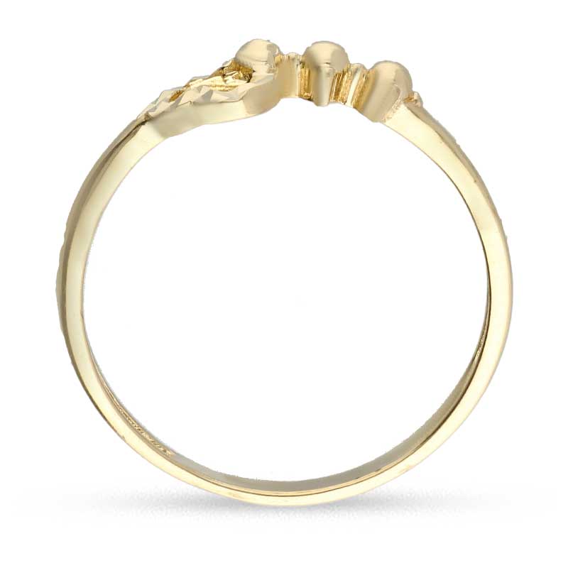 Gold Heart Shaped Ring 18KT - FKJRN18KU2026