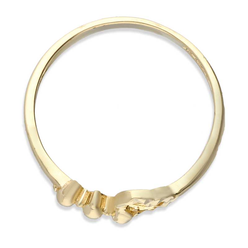 Gold Heart Shaped Ring 18KT - FKJRN18KU2026