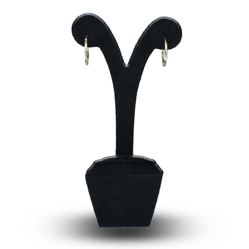 Gold Clip on Hoop Earrings 18KT - FKJERN18KU3090