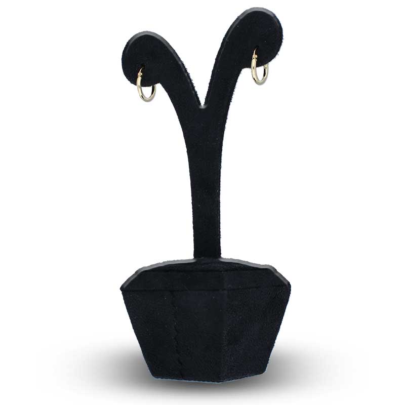 Gold Clip on Hoop Earrings 18KT - FKJERN18KU3087