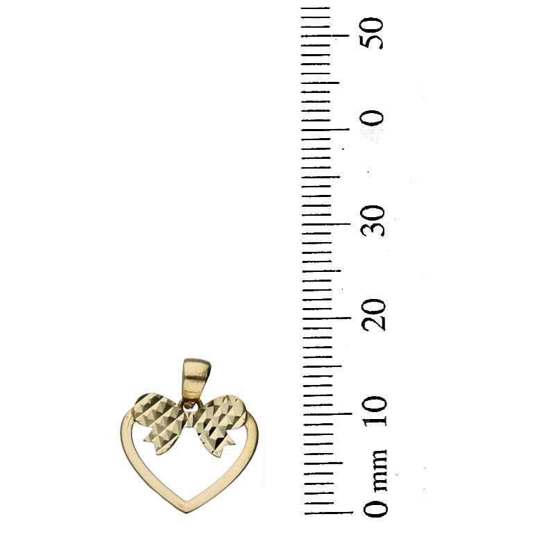 Gold Necklace (Chain with Heart Knot Pendant) 18KT - FKJNKL18KU1087