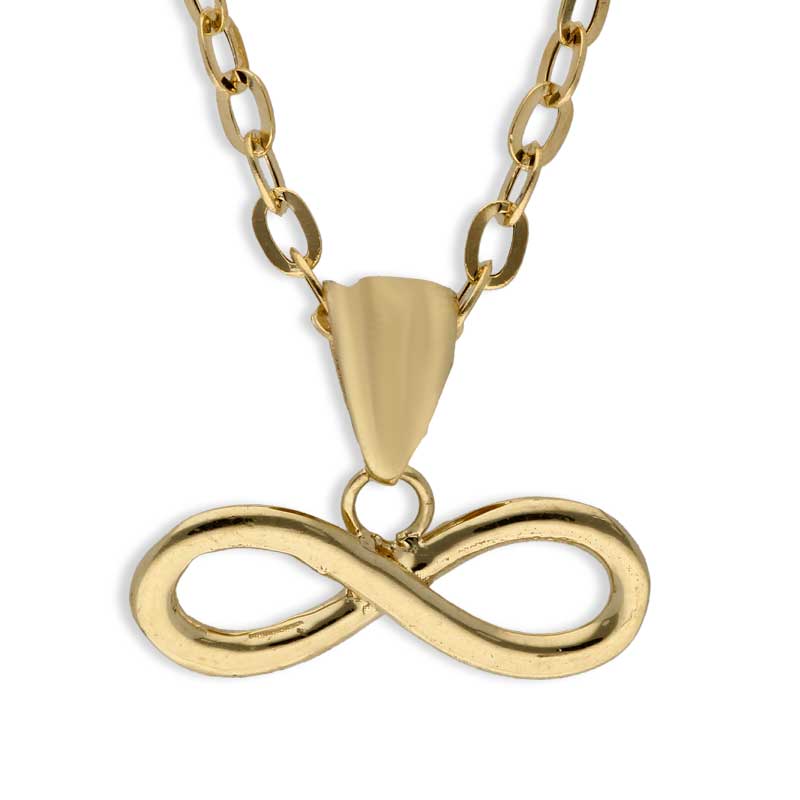 Gold Necklace (Chain with Infinity Pendant) 18KT - FKJNKL18KU1088