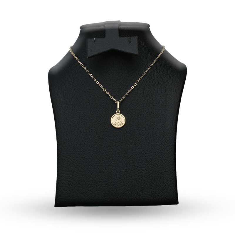 Gold Necklace (Chain with Jesus Christ Pendant) 18KT - FKJNKL18KU1091