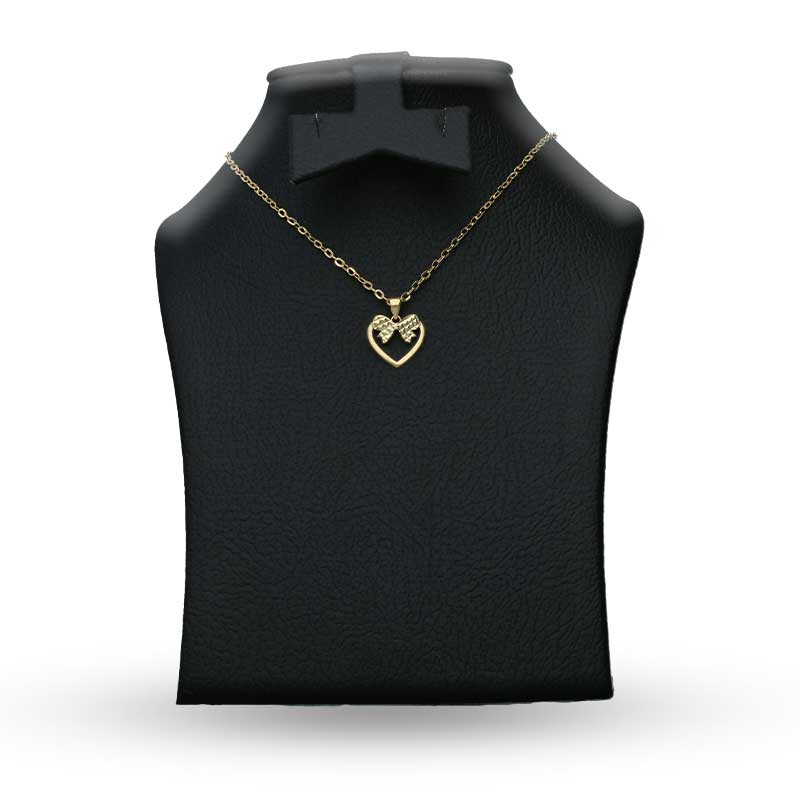 Gold Necklace (Chain with Heart Knot Pendant) 18KT - FKJNKL18KU1087