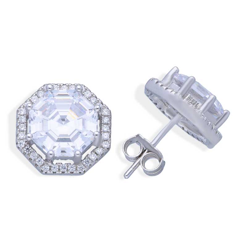 Sterling Silver 925 Pendant Set (Necklace, Earrings and Ring) - FKJNKLSTSLU2026